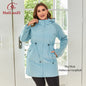 Autumn Plus Size Women Trench Coat Windproof Mid-Long Female Clothing Hooded Drawstrings  Women's Jacket