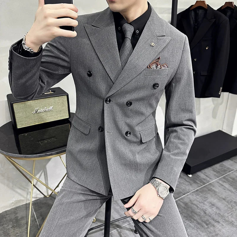 Mens Suit 3Pcs Set