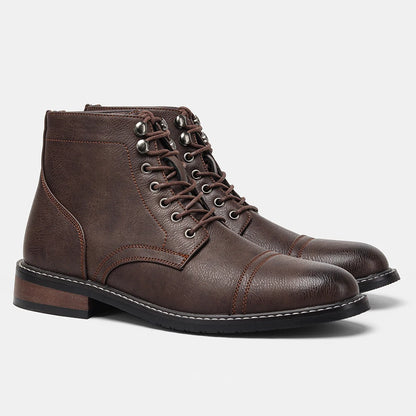 Men Boots Fashion Comfortable Spring Leather Boots