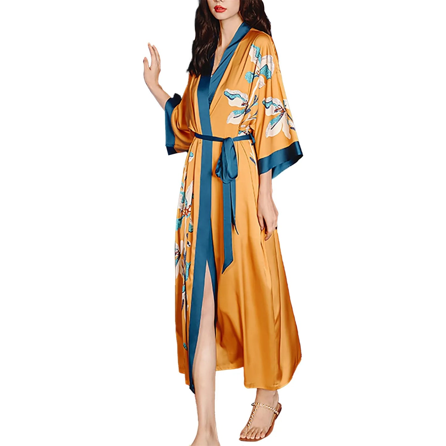 Women's Satin Pajamas Japanese Kimonos