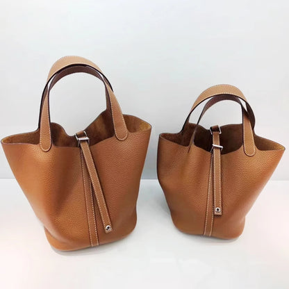 MENDY Women  Handbags Bucket Bag Real Leather Tote Bag Genuine Leather Luxury   Size Large Lady Hand Bags