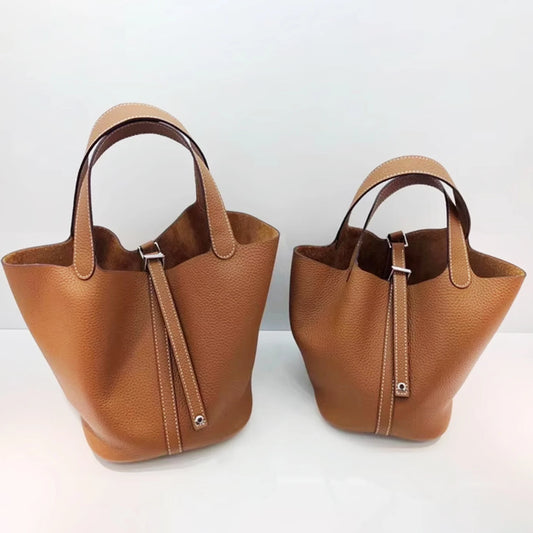 MENDY Women  Handbags Bucket Bag Real Leather Tote Bag Genuine Leather Luxury   Size Large Lady Hand Bags
