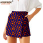 Women Shorts  Fashion Loose High Waist Shorts Ankara Short Culotte African Print Clothes