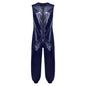 Mens Waterproof Jumpsuit Diaper Cover Sleeveless Zip Up Bodysuit  One-piece Rompers Adaptive Full Leotard