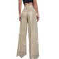 Women Sequin Wide Leg Pants Plus Size