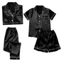 4PCS Women's Blue Pajamas Sets