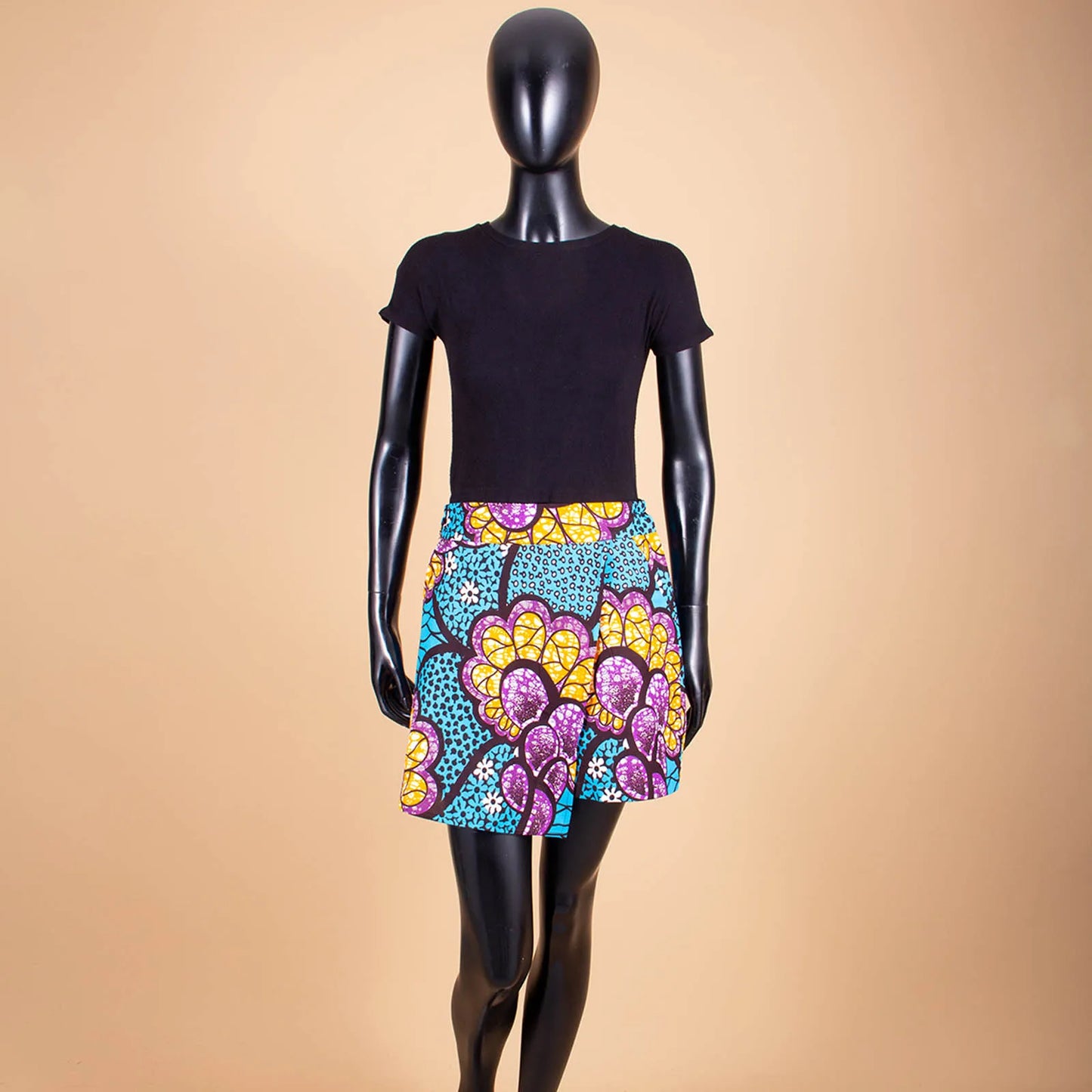 Women Shorts  Fashion Loose High Waist Shorts Ankara Short Culotte African Print Clothes