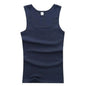 Male  Women Basic Elastic tank top Pure Cotton Sleeveless Men's t-shirt Bodybuilding T-shirt