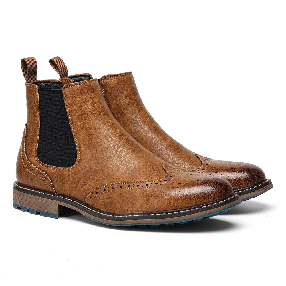 Men Boots Fashion Comfortable Spring Leather Boots