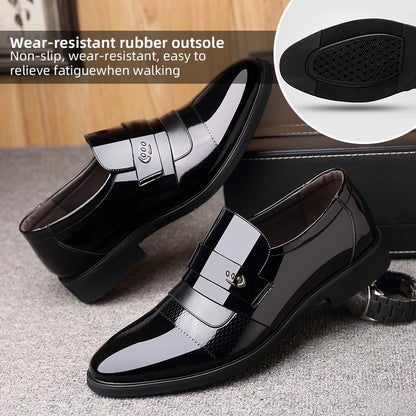 Leather Shoes for Men Oxfords Business Casual Office Work Shoes