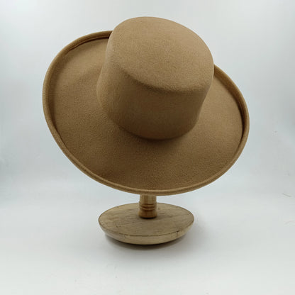 Zipper shallow  fedora hat  woolen hat ladies European punk chain novelty