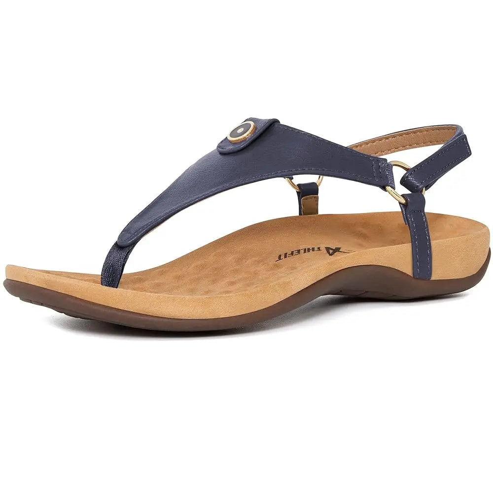 Women's Comfortable Orthopedic Sandals Thong Dressy T-Strap Orthotic Casual Summer