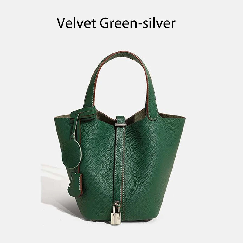 MENDY Women  Handbags Bucket Bag Real Leather Tote Bag Genuine Leather Luxury   Size Large Lady Hand Bags