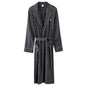 Spring/ Autumn Bathrobe Men 100% Cotton sleep top Kimono Robes  Long Bath Robe
