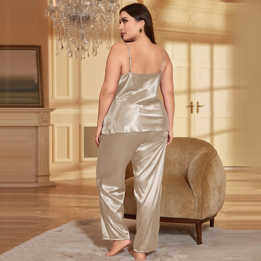 Sexy Ice-silk Pajamas Sets