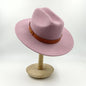 Zipper shallow  fedora hat  woolen hat ladies European punk chain novelty