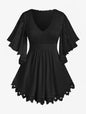 Women's Plus Size Flower Lace T-Shirt Curve Top