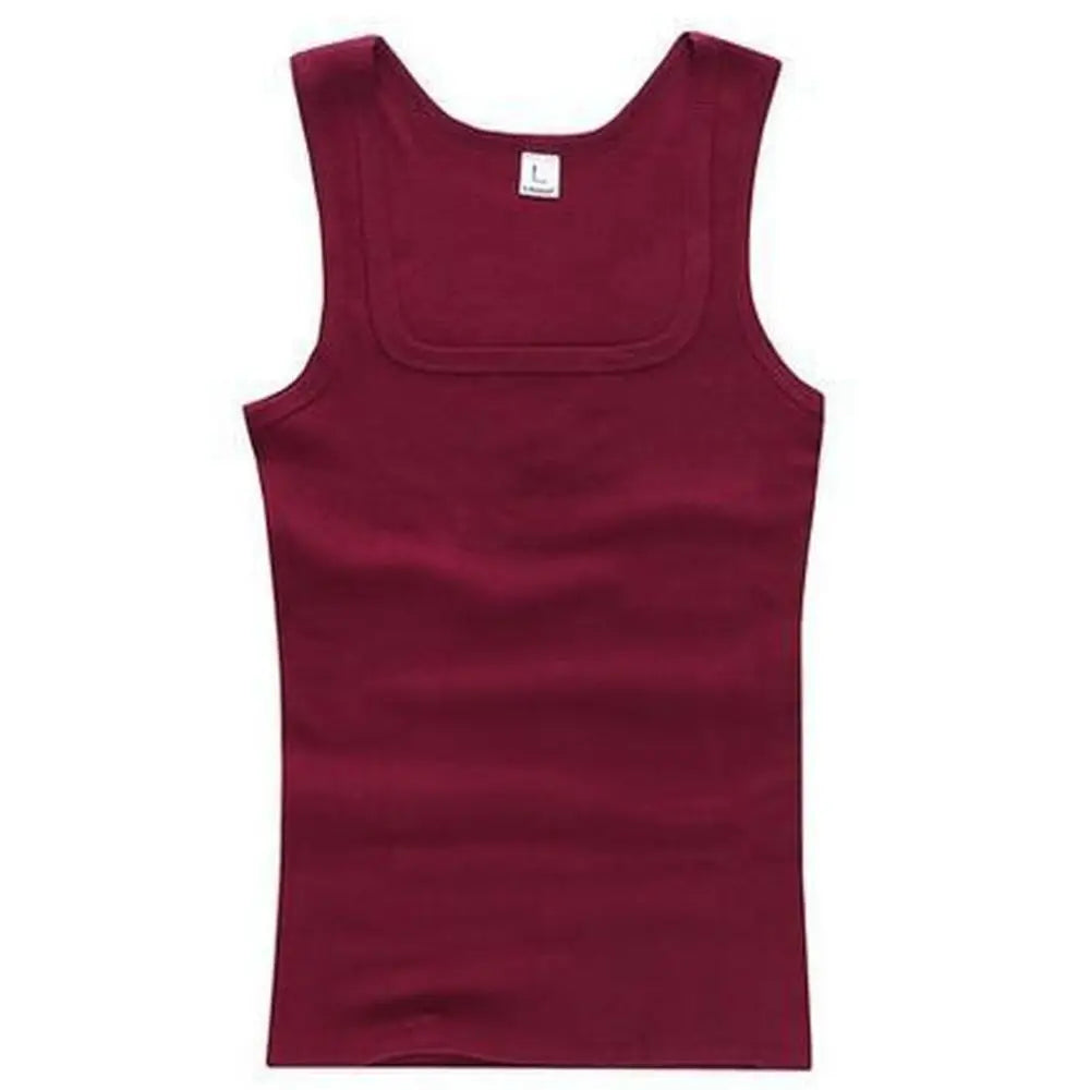 Male  Women Basic Elastic tank top Pure Cotton Sleeveless Men's t-shirt Bodybuilding T-shirt