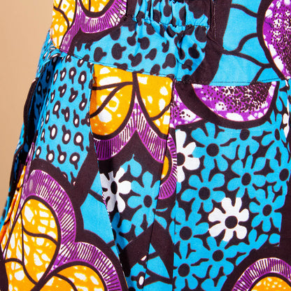 Women Shorts  Fashion Loose High Waist Shorts Ankara Short Culotte African Print Clothes
