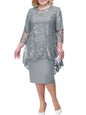 Formal Party Dresses for Ladies From 50 To 60 Years Embroidery Floral Luxury Wedding Guest Church Dresses
