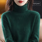 100% Mink Plush Turtleneck Pullover Sweater Ladies Cashmere Sweater