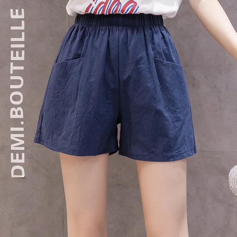 Cotton Linen Shorts Casual