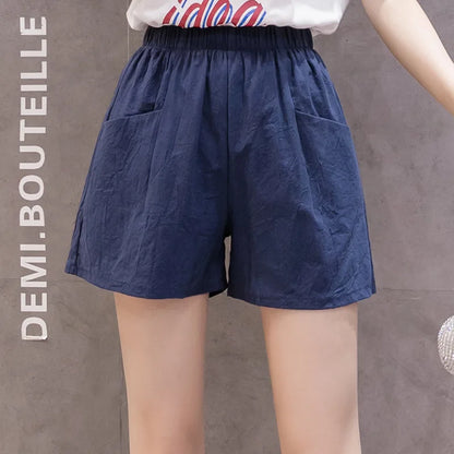 Cotton Linen Shorts Casual