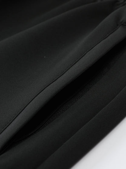 2pcs Sports Suit, Men's Classic Design Stand Collar Zip Up Jacket