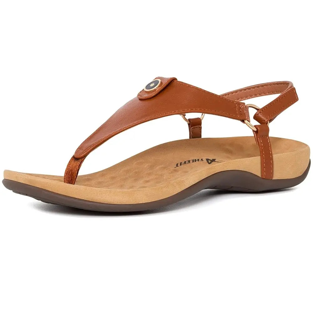 Women's Comfortable Orthopedic Sandals Thong Dressy T-Strap Orthotic Casual Summer