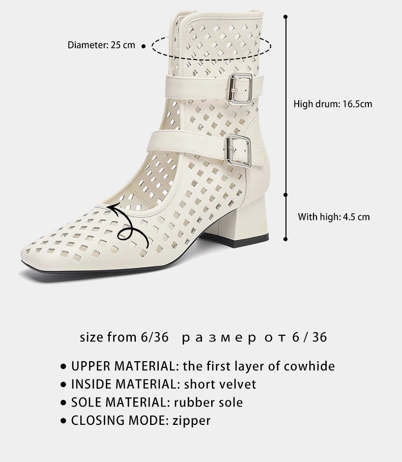 Gold Gladiator Sandals Platform Beige Summer Mesh Grid Ankle Boots Roman Sandals For Woman Genuine Leather