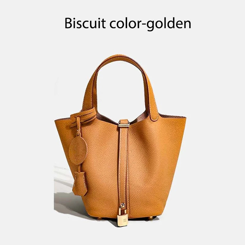 MENDY Women  Handbags Bucket Bag Real Leather Tote Bag Genuine Leather Luxury   Size Large Lady Hand Bags