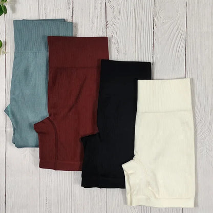 Ribbed Women Cycling Shorts