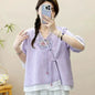 Casual Loose Blouse Shirt Women  Vintage Embroidery Woman Shirt