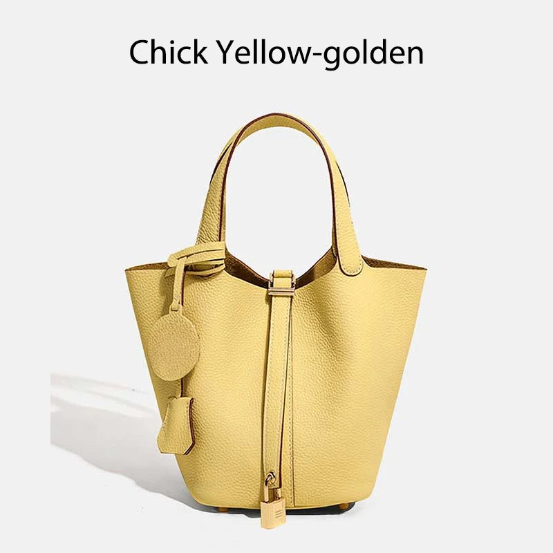 MENDY Women  Handbags Bucket Bag Real Leather Tote Bag Genuine Leather Luxury   Size Large Lady Hand Bags