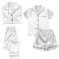 4PCS Women's Blue Pajamas Sets