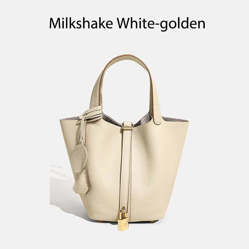 MENDY Women  Handbags Bucket Bag Real Leather Tote Bag Genuine Leather Luxury   Size Large Lady Hand Bags