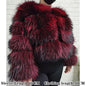 Real Fur Coat Women Natural Raccoon Fur Jacket  Long Sleeve With Hat