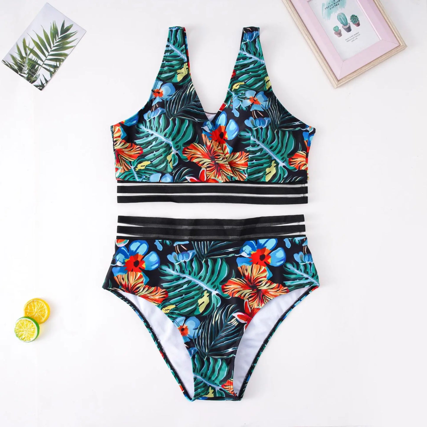 Women's High Waist Bikini Swimwear