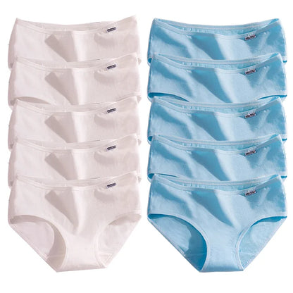 10Pcs/Lot Plus Size Panties for Women Breathable Brief