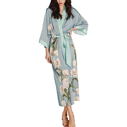 Women's Satin Pajamas Japanese Kimonos