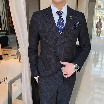 Mens Suit 3Pcs Set