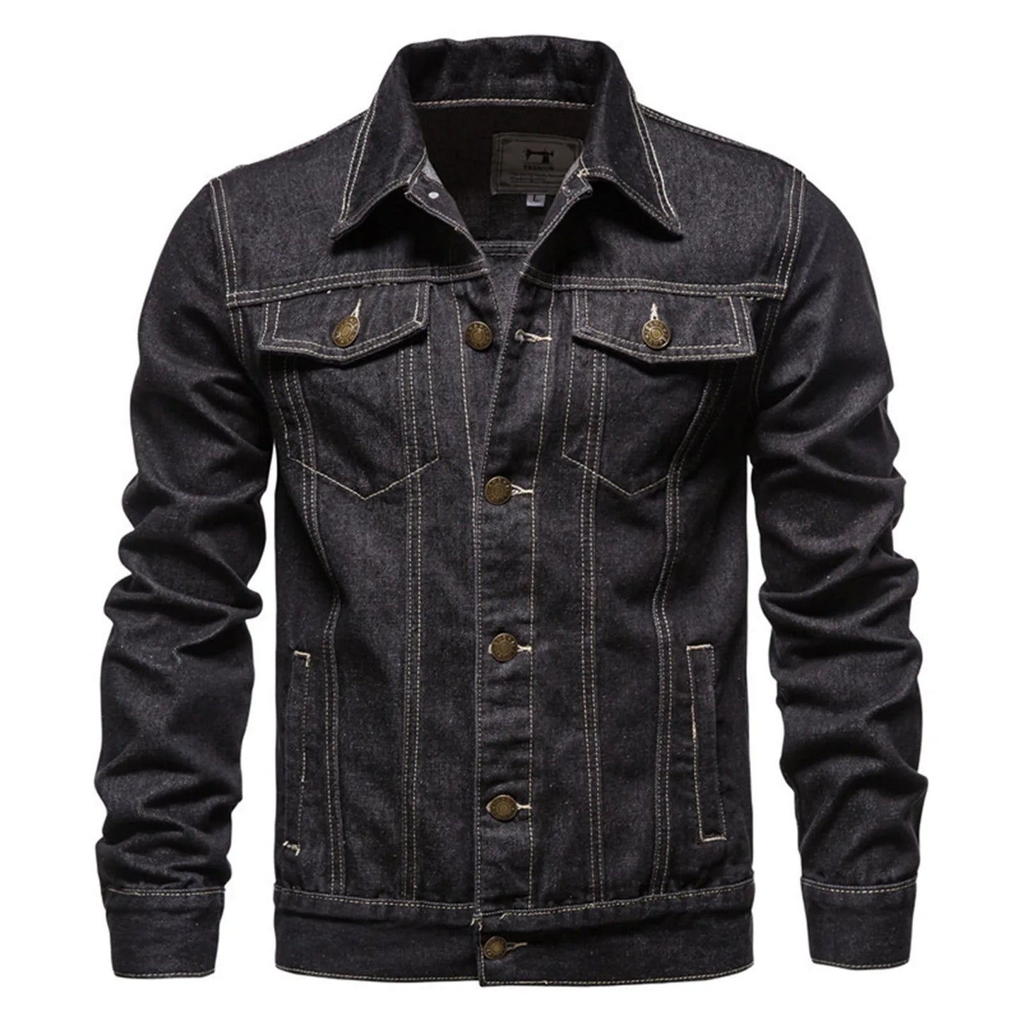 Classic Men Light Blue Denim Jacket