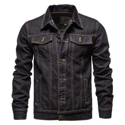 Classic Men Light Blue Denim Jacket