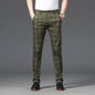 High Quality Plaid Pants Men Classic Business Casual Full Length