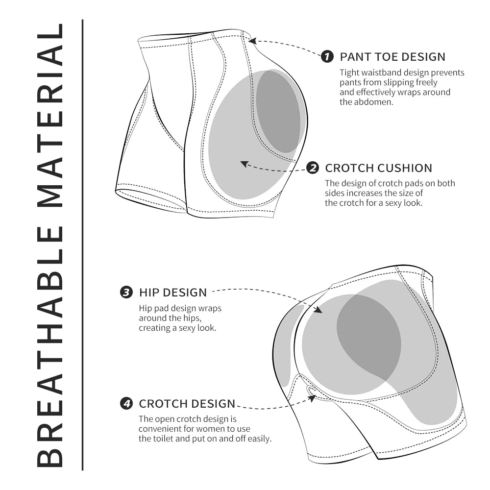 Body Shaper Panty  Hip and butt Pad Control Panties