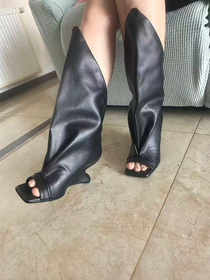 Summer Boots High-heel 7.8 Cm Shoes for Women Size 35-43