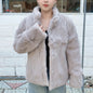Natural Rabbit Fur Coat Women Winter Jacket Real Leather And Fur