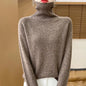 Autumn And Winter Merino Wool Pullover Sweater Solid Color Long Sleeve Basic Thermal Top 100% Pure Wool Sweater