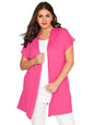 Women Short Sleeve Plus Size Summer Kimono Cardigan Open Front Plus Size Cardigan