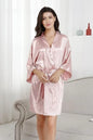 Nightgown Soft Bathrobe Short Women's Lounge Bride Bridesmaid Morning Gown  Wedding Party